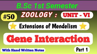 Gene interaction part 1 allelic interaction  Codominance lethality multipleallelism Incomplete [upl. by Linkoski]