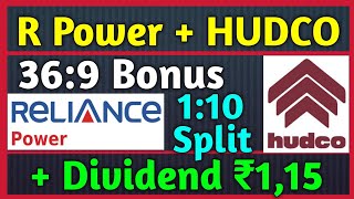 R Power Stock Bonus 🚨 HUDCO Ltd • Stocks Declared High Dividend Bonus amp Split With Ex Dates [upl. by Ainniz]