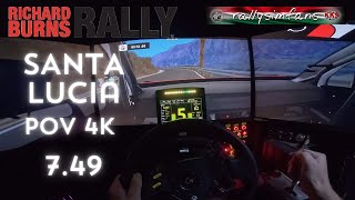 Richard Burns Rally  Santa Lucia  4k pov Hotlap  749 [upl. by Ardyaf]