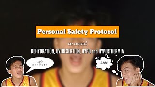 Personal Safety Protocol to avoid Dehydration Overexertion Hypo and Hyperthermia entertainment [upl. by Yrebmik]