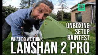 Lanshan 2 Pro  ULTRALIGHT TENT  Unboxing amp Setup [upl. by Dorcas]