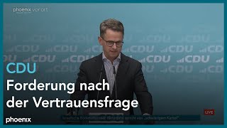 CDU Carsten Linnemann Generalsekretär amp Jan Redmann Landesvorsitzender Brandenburg  01072024 [upl. by Amleht]