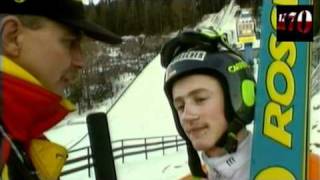 Adam Małysz  Zakopane 1996  short interview [upl. by Eellah]