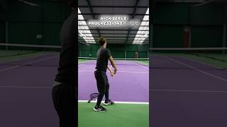 3 progressions to improve the kick serve tennis tennislife ytshorts shortvideo ytshortsvideo [upl. by Donohue]