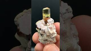 Tourmaline with Lepidolite from Brazil  Fine Art Minerals  Tourmaline [upl. by Davidoff484]