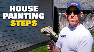 How To Paint A House Powerwashing Prepping amp Painting a House DIY tools amp tips for painters [upl. by Colville]