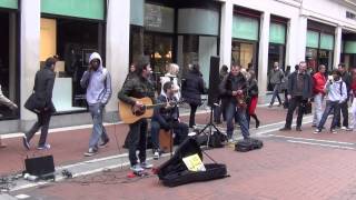 Dublin Street Performers  U2 One Cover  Watch The End [upl. by Dominy]