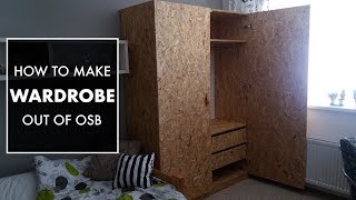 Making A Wardrobe from OSB  Woodworking  My Cellar Workshop [upl. by Mikael]