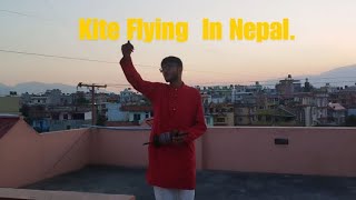 Evening Kite Flying In Nepal  Sky Condition [upl. by Ardnuyek]