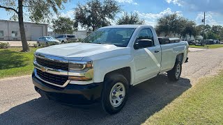 2018 Silverado 1500 Regular cab inside and outside video [upl. by Loggia704]