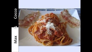 Pasta all amatriciana  Ricetta tradizionale [upl. by Cob553]