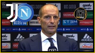 Juventus Napoli 10 Allegri Intervista Post Partita quotEcco il nostro sognoquot [upl. by Akerehs380]