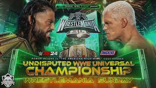 WWE WrestleMania XL 40 • Roman Reigns vs Cody Rhodes Promo Song • quotEyes Closedquot [upl. by Assenay422]