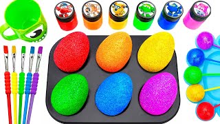 Satisfying Video Rainbow Mixing All Lollipop amp Color EGGS From Rainbow Caramel Candy amp Cutting ASMR [upl. by Cardie]