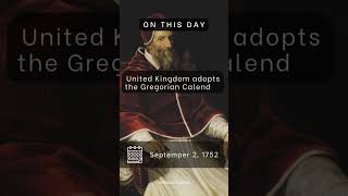 On This Day  September 2 1752  United Kingdom adopts the Gregorian Calendar [upl. by Eednam372]