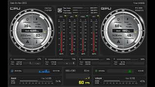 Custom AIDA64 Sensor Panel Skin 121280 x 800SSP08 [upl. by Creamer272]