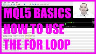 LEARN MQL5 TUTORIAL BASICS  9 HOW TO USE THE FOR LOOP [upl. by Llerej]