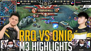 ONIC PH vs RRQ  Kairi Highlights  Road to M3 Champion [upl. by Floro216]