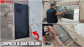 ✅ REFORMANDO CASA OKUPA  39 Rematar terreno  PINTAR puerta [upl. by Coppola208]