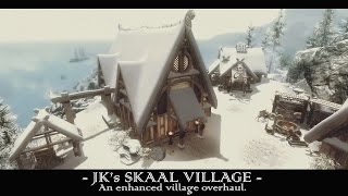 Skyrim mod spotlight 2016  JKs Skaal village [upl. by Aynek]