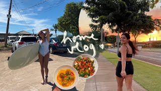 weekly vlog surfing cooking new meals amp life lately [upl. by Oidale]