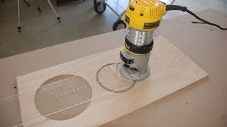 How to Build a Circle Cutting Jig for Your Router [upl. by Airdnaxila]