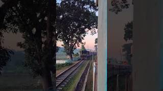 44 dn Mahua commuter entering Gouripur Mymensingh Junction station [upl. by Omari]