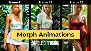 Morph Animations made EASY with AnimateDiff and Stable Diffusion A1111 [upl. by Acirred]