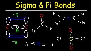 Sigma and Pi Bonds Explained Basic Introduction Chemistry [upl. by Enajyram]