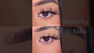 Double Take vs Newsworthy lashes lashcomparison falselashes [upl. by Aeriell336]