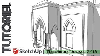 Tutoriel – Cours  Sketchup Techniques de base 713 [upl. by Yllus529]