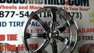 wwwDUBSandTIREScom Effen Wheels Hurricane 28 Inch Chrome Effen Rims amp Tire Packages [upl. by Ymor]