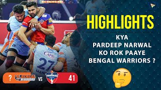 Pro Kabaddi League 9 Highlights M66  Bengal Warriors Vs UP Yoddhas  PKL 9 Highlights [upl. by Hareenum]