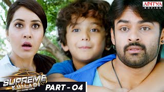 Supreme Khiladi Hindi Dubbed Movie Part 4  Sai Dharam Tej Raashi Khanna  Aditya Movies [upl. by Merrielle]