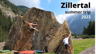 Bouldering in summer Zillertal 7A8A [upl. by Yrehc955]