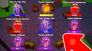 😱TELANTHRIC GIFTED ME CURSED LUCKY DAY🤑NEW TURKEY and MICROPHONE TITAN🦃  Toilet Tower Defense [upl. by Elvie255]