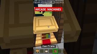 How to make ARCADE MACHINES in minecraft minecraft music [upl. by Irrok]