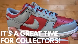 UNBOXING quotUltramanquot Nike Dunk Low CoJP in Varsity Red amp Silver  Classic Retro Dunks Now On Sale [upl. by Keane]