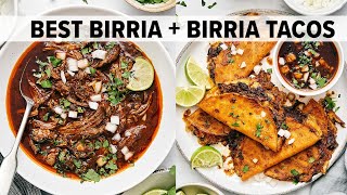 Easy CROCKPOT BIRRIA Makes the Best BIRRIA TACOS Recipe [upl. by Oiracam]