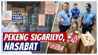 P24B halaga ng pekeng sigarilyo at kagamitan sa paggawa nito nasabat sa Bulacan  Pol Montibon [upl. by Simmie]