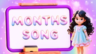 12 Months Song  Kids Song for Learning the Months  LittleVibes TV [upl. by Negem]