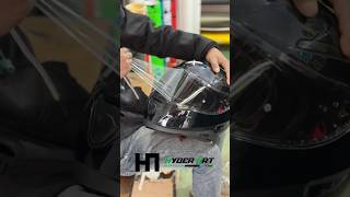 Axor helmet wiser tint black wrap axorhelmets helmetwiserwrap tintwrap explore fullfacehelmets [upl. by Hogg]