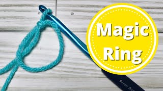 How To Crochet A Magic Ring  QUICK amp EASY [upl. by Scuram615]