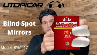 Utopicar Blind Spot Mirrors  How to install them and mistakes to avoid Model BSM017 [upl. by Ehtiaf]