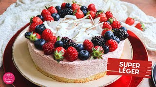 GÂTEAU MOUSSE DE FRAISE  FACILE ET LÉGER [upl. by Chong911]