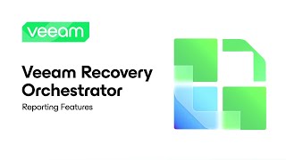 Veeam Recovery Orchestrator Reporting Features [upl. by Nolyd]