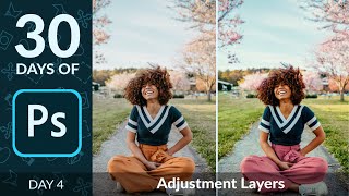 How to Use Adjustment Layers in Photoshop  Day 4 [upl. by Laurance]