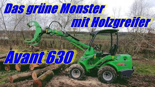 Avant 630 mit Holzgreifer HD Maschinentest Teil 2 [upl. by Berthoud228]