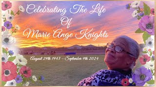 Celebrating The Life Of Marie Ange Knights [upl. by Pampuch]