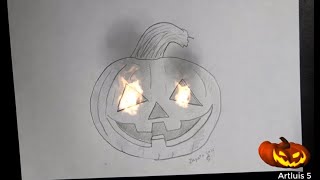 COME DISEGNARE UNA ZUCCA PER HALLOWEEN [upl. by Leisam]